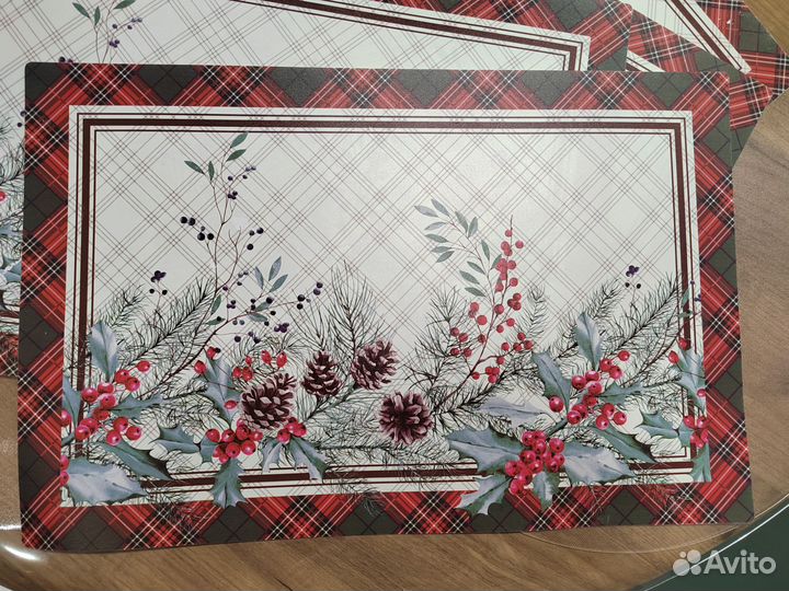 Салфетки сервировочные / плейсматы праздничные