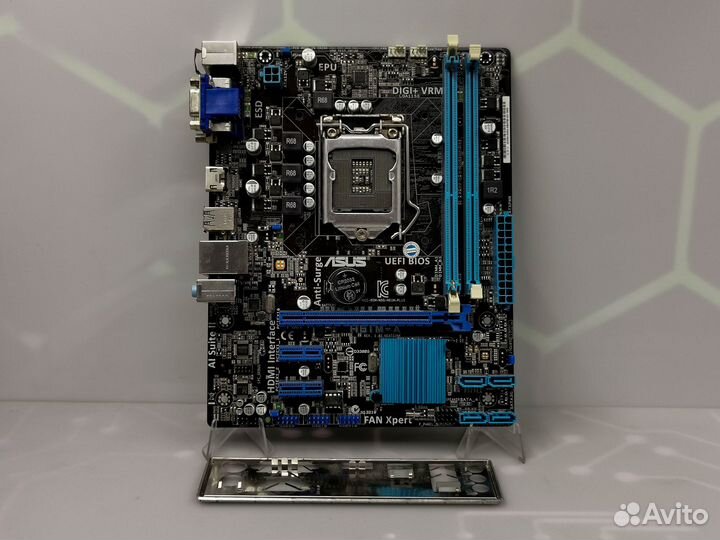 Мат.плата LGA1155 asus H61M-A