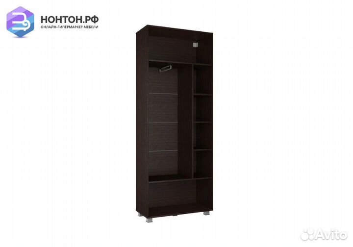 Шкаф 2-створчатый Моника венге / белый глянец