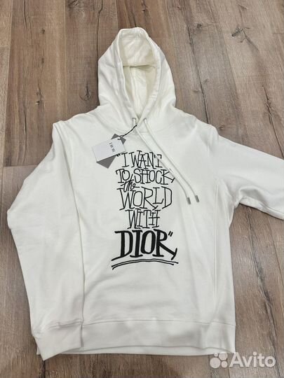 Худи вышивка флис Christian Dior