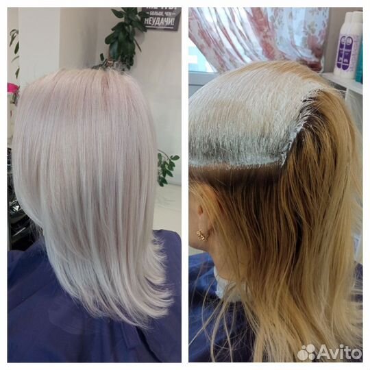 Окрашивание волос. Блонд, Айертач, Мелирование