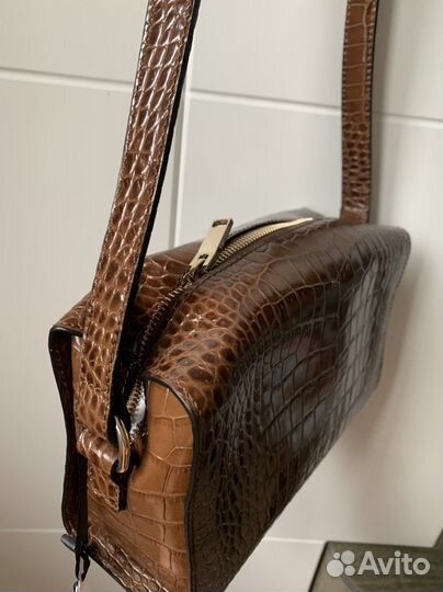 Сумка кроссбоди massimo dutti uterque кожа