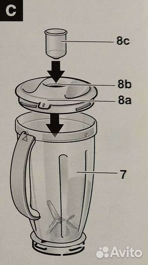 Нож блендера для кухонного комбайна Bosh