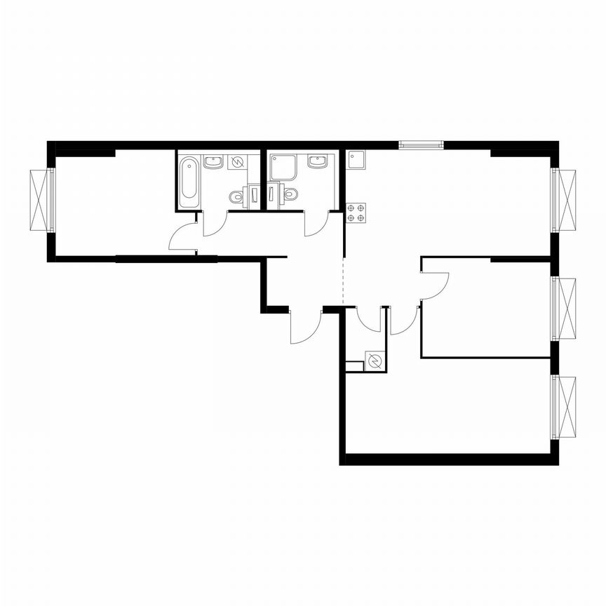 3-к. квартира, 82,9 м², 14/15 эт.