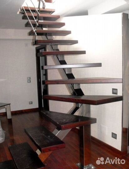 Сварной Каркас Лестницы под Обшивку на Дачу
