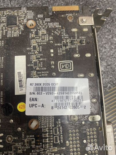 Видеокарта r7 260x 2gb