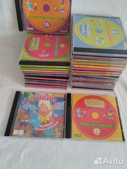 Детские развивающие игры на компдисках 3-7 лет