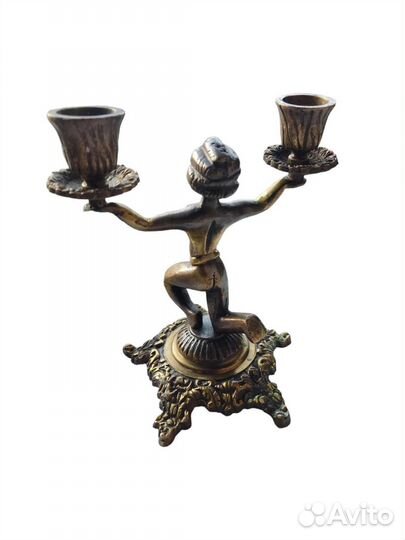 Подсвечник на две свечи. Индия