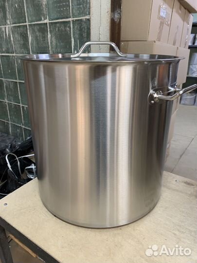 Кастрюля/ бак с крышкой из нержавейки 50/70л
