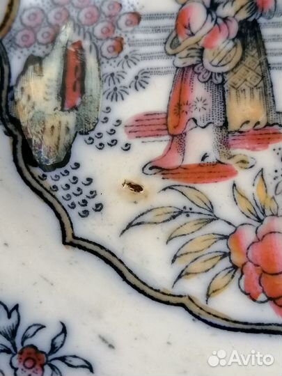 Тарелка 19 век Европа