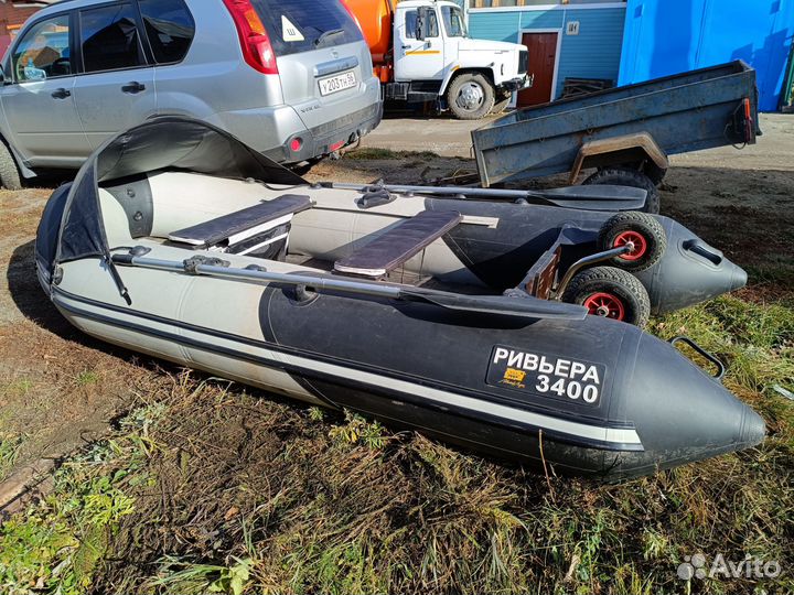 Лодочный мотор suzuki 9.9+лодка Ривьера 3400