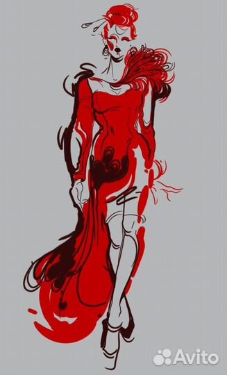 Репетитор по рисованию, fashion иллюстрации