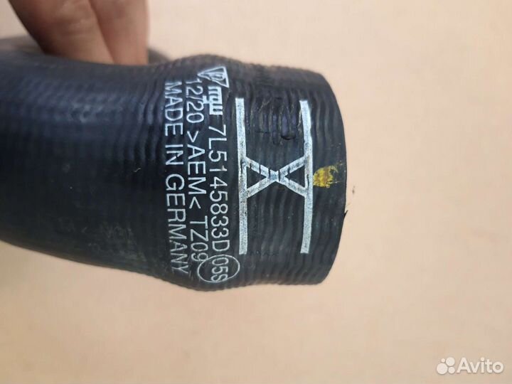 Патрубок интеркуллера Porsche cayenne 958 4.8