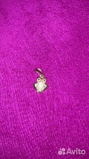 Шикарная сова 585 золото