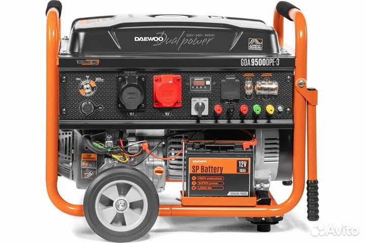 Бензиновый генератор Dual Power Daewoo GDA 9500DPE
