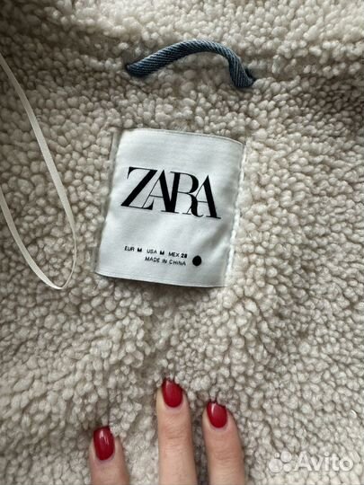 Джинсовая куртка парка дубленка Zara