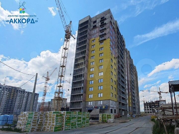 2-к. квартира, 56,2 м², 7/16 эт.