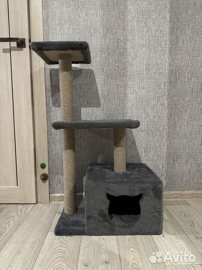 Когтеточка для кошки с домиком