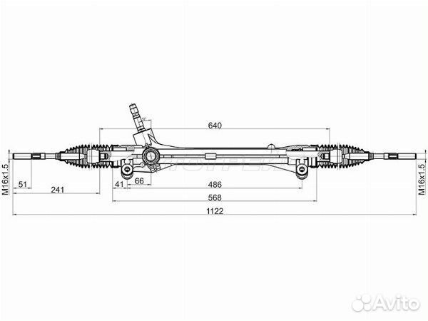 Рейка рулевая