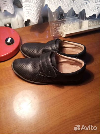 Кожаные туфли для мальчика 36 размер