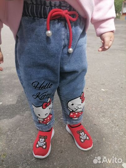 Джинсы для девочки 80