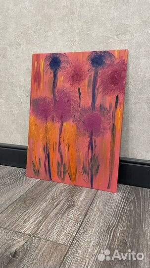Интерьерная картина маслом абстракция