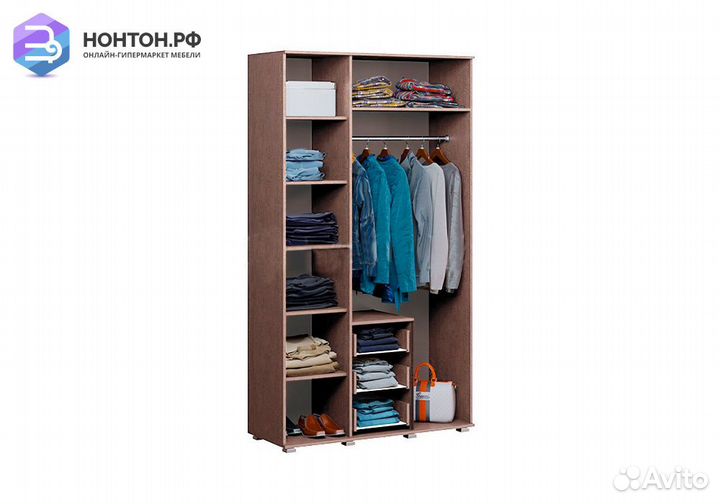 Шкаф Белла 3-х створчатый ясень светлый / ясень те