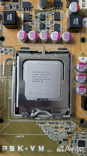 Материнская плата Asus P5K-VM / Intel Core 2 Duo