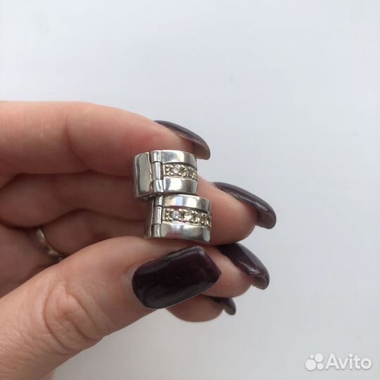 Серьги золотые с бриллиантами