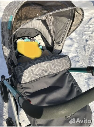 Коляска happy baby ultra с автолюлькой madison