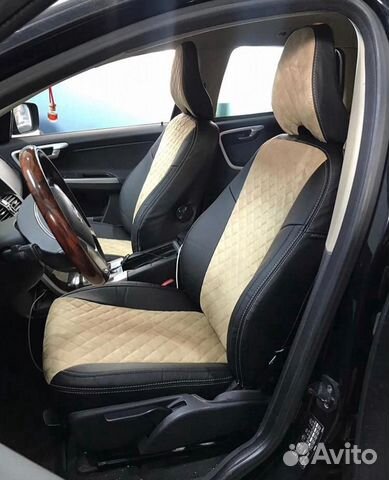 Чехлы из Экокожи в Ромб Volvo XC 60 Автопилот