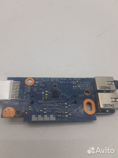 Плата аудио + картридер samsung NP355E4C 455M2U99L