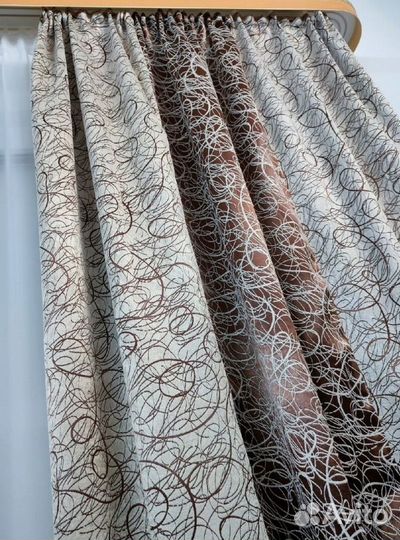 Шторы готовые, блэк-аут паутинка