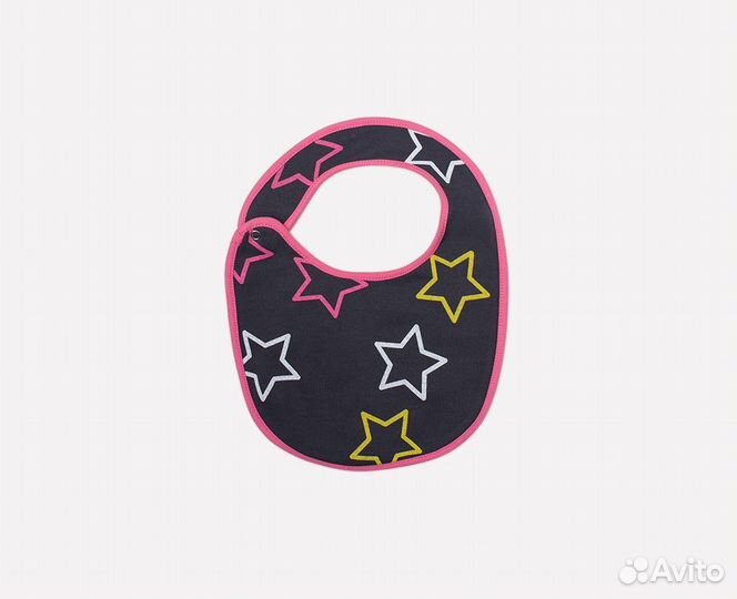 Нагрудник для девочки Crockid К 8502 розовые (1)