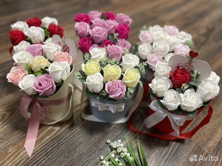 Мыльные розы Букеты