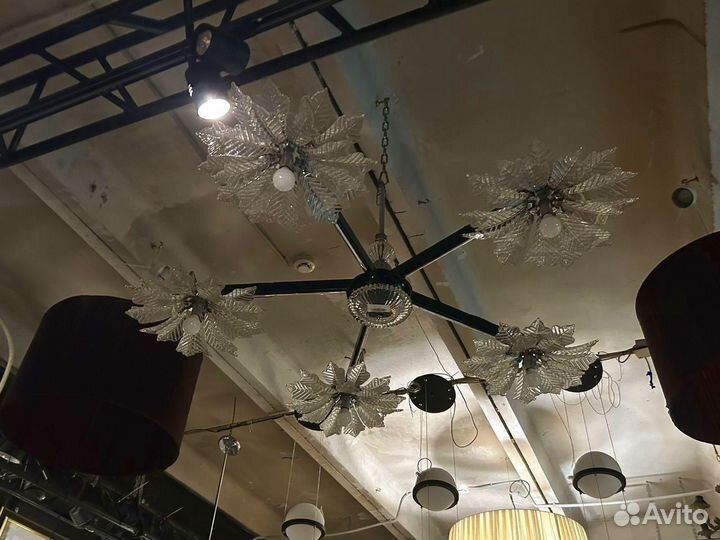 Люстра «цветы» ручная работа