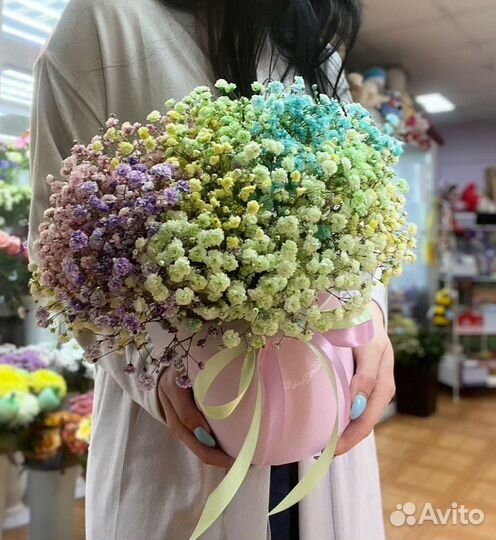 Букет из гипсофилы для женщины