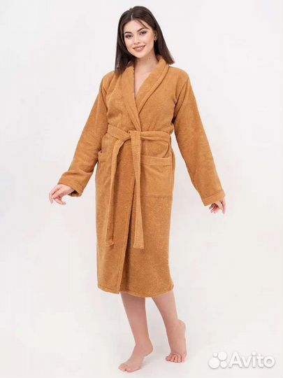 Халат махровый унисекс банный домашний