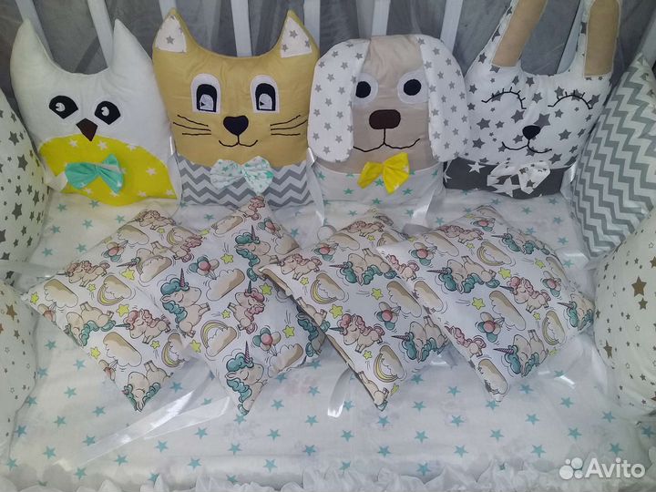 Бортики в кроватку новые