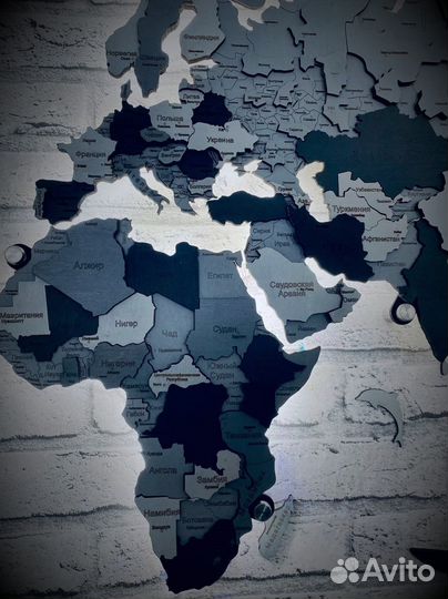 Карта мира на стену