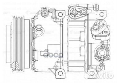 Компрессор кондиционера hyundai santa FE 06- 2