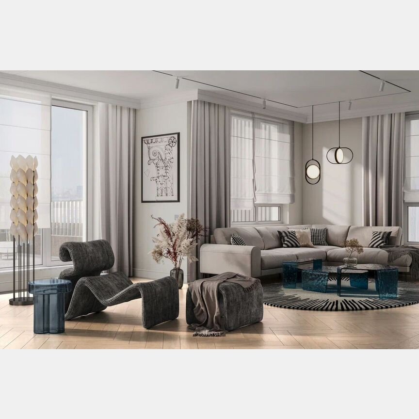 4-к. квартира, 86,5 м², 13/16 эт.