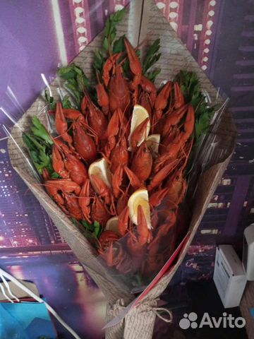 Мужской букет из раков