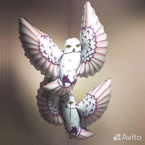 Набор шаров Сова Гарри Поттер 2шт 80см (код0213)