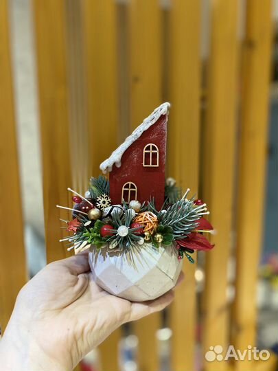 Новогодняя композиция на стол