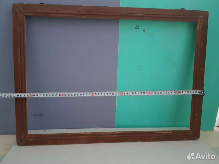 Ссср. Деревянная рама 65 см Х 45 см