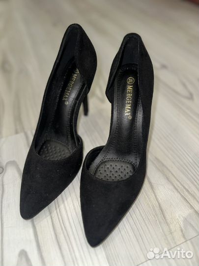 Замшевые туфли лодочки новые