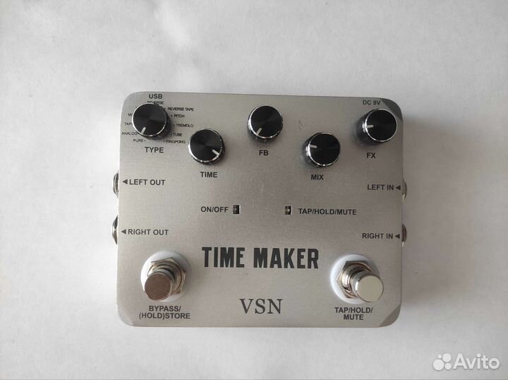 Педаль цифровой стерео delay VSN 