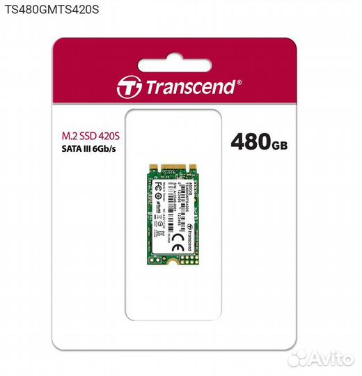 Диск SSD Transcend MTS420S M.2 2242 480GB SATA III
