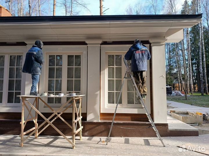 Фасадный декор. Подкровельные карнизы